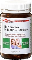 Dr. Wolz B-Komplex + Foliumzuur 300 Tabs | Alle bvitamine in 1 met extra B11 | Beste complex voor ondersteuning bij zwangerschap | Herstel bij blessures en tandvleesproblemen
