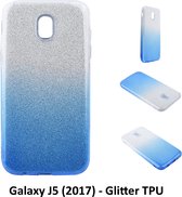 Kleurovergang Blauw Glitter TPU Achterkant voor Samsung Galaxy J5 (2017) (J530F)