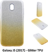 Kleurovergang Goud Glitter TPU Achterkant voor Samsung Galaxy J5 (2017) (J530F)