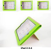 Apple iPad 2-3-4 Groen Smart Case - Book Case Tablethoes- 8719273107409