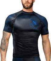 Hayabusa Geo Short Sleeve Rashguard - Blauw - maat M