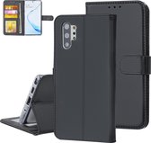 Zwart hoesje Samsung Galaxy Note 10 Plus - Book Case - Pasjeshouder - Magneetsluiting (N975F)