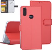 Rood hoesje Samsung Galaxy A10s - Book Case - Pasjeshouder (A107F)