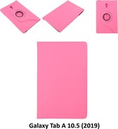 Samsung Galaxy Tab A 10.5 (2018) (T590) Draaibare tablethoes Hot Pink voor bescherming van tablet (T590)