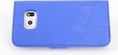 Blauw hoesje voor de Samsung Galaxy S6 Edge Book Case - Pasjeshouder - Magneetsluiting (G925)
