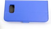 Blauw hoesje Galaxy S6 -Book Case- Pasjeshouder- Magneetsluiting (G920F)