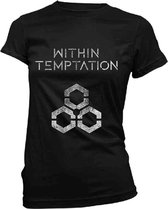 Within Temptation Dames Tshirt -XL- Unity Logo Zwart