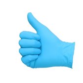 Soft Nitril wegwerphandschoenen – blauw – Maat M - 100 stuks