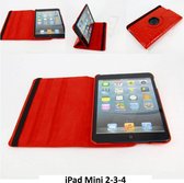 Apple iPad Mini 2-3 Rood Smart Case - Book Case Tablethoes- 8719273000427