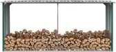 Brandhout opslag - Staal - Grijs/Groen - 330x92x153cm