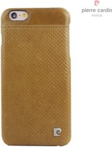 Bruin hoesje van Pierre Cardin - Backcover - Stijlvol - Leer - iPhone 6-6S Plus - Luxe cover