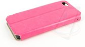 Roze hoesje voor Apple iPhone 5-5s-SE Book Case - Pasjeshouder - Magneetsluiting