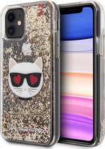 Goud hoesje van Karl Lagerfeld - Backcover - iPhone 11 - KLHCN61LCGLGO
