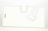 LG Optimus G4 Book Case hoesje - Wit - Pasjeshouder - Magneetsluiting