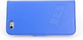 Hoesje Blauw voor iPhone 6-6S Book Case - Pasjeshouder - Magneetsluiting