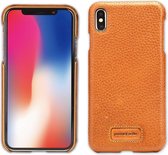 Bruin hoesje van Pierre Cardin - Backcover - Stijlvol - Leer - voor de iPhone Xs Max - Luxe cover