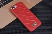 UNIQ Accessory iPhone 7-8 Plus Kunstleer Hard Case Back cover - Rood- 8719273285053