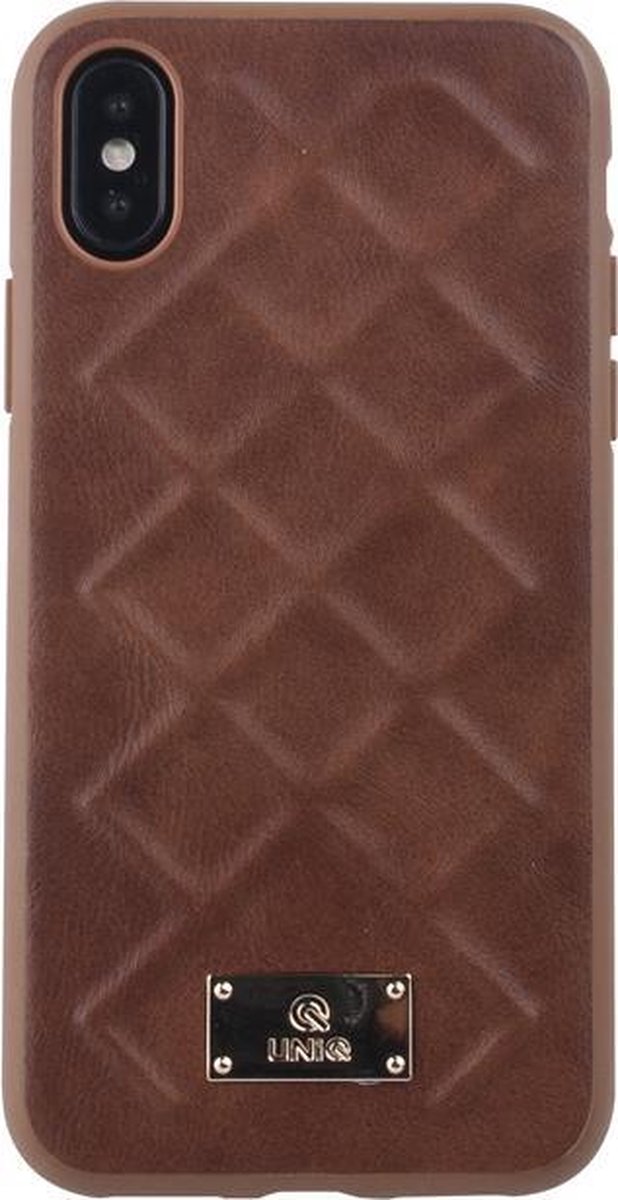 Backcover hoesje voor Apple iPhone X- Apple iPhone Xs - Bruin- 8719273285077