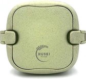 Huski Home - Duurzame lunchbox - Gemaakt van Rijstvliezen - Groen - Plasticvrij - 100% natuurlijk