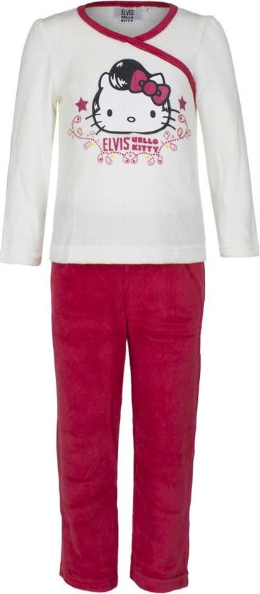 Hello Kitty Elvis pyjama rood / wit maat 116 | bol.com