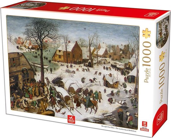 Pieter Breugel de Oude - Volkstelling in Bethlehem (1000 stukjes, kunst  puzzel) | bol.com