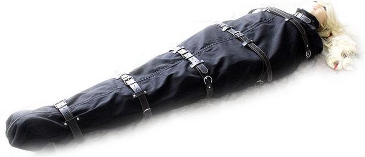 Goedkoopste Bondage Body Bag / Dwangbuis Nylon en PU Leer - maat M/L