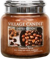Village Candle Medium Jar Geurkaars - Chestnut Spice