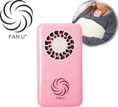 FanU, ventilateur à main rose pour un refroidissement à tout moment - mini ventilateur, ventilateur USB