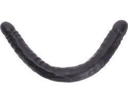 Kiotos Cox - Dubbele Dildo 45 x 4,5/4,8 cm - Zwart