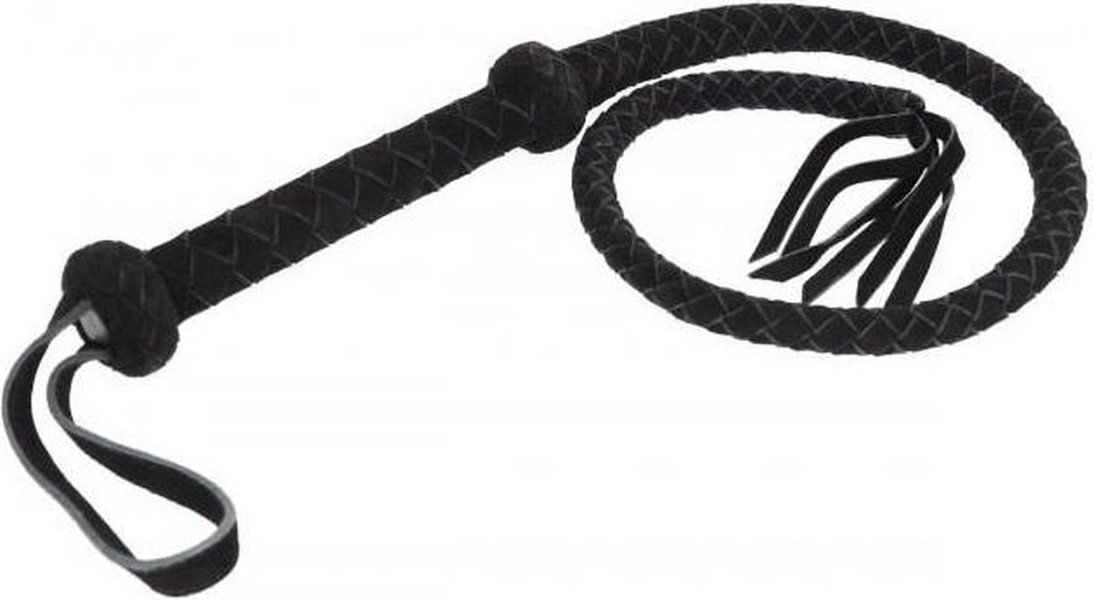 Rimba - Korte suède Bullwhip - Zwart