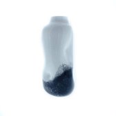 Viv! Home Luxuries Vaas Glas - zwart met wit - 38cm - topkwaliteit