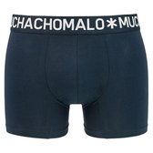 Muchachomalo Basiscollectie Light cotton Heren Boxershort - 2 pack - Donkerblauw/Rood - Maat S