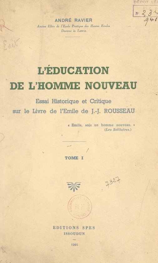 L'éducation de l'homme nouveau (1)