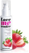 Love to Love - Love me Tender - Verwarmende Massageolie - Aardbei - 100 ml