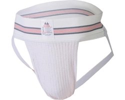 MM Sports The Original No. 10 Swimmer/Jogger Jockstrap 3 inch White - MAAT L - Heren Ondergoed - Jockstrap voor Man - Mannen Jock