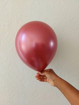 20 Luxe Rode Chrome Ballonnen