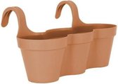 ARTEVASI Capri bloempot voor balkon - 11 L - 54 x 30,5 x 28 cm - Helder terracotta