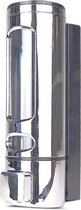 Vannons - Zeepdispenser - Zeepdispenser Wandmontage - Zeeppompje - Hangend - Drukknop - 400 ML - Hoogglans Zilver