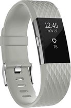 By Qubix - Fitbit Charge 2 siliconen bandje (Small) - Grijs - Fitbit charge bandjes