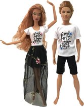 Poppenkleertjes - Geschikt voor Barbie en Ken - Kleding set voor modepoppen - Matching outfits