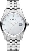 Pontiac Leeds P10057 Horloge - Stainless steel - Silver - Ø 34 mm