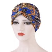 Tulband dames - Multicolor Zeeblauw
