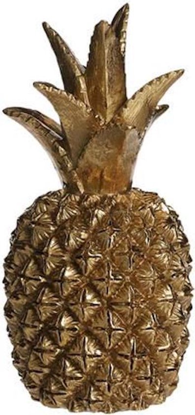 ik ben trots melodie Yoghurt Gouden ananas beeld woondecoratie 'Piney' Lumbuck - Gold tafeldecoratie  pineapple | bol.com