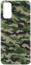 ADEL Siliconen Back Cover Softcase Hoesje Geschikt voor Samsung Galaxy S20 Plus - Camouflage