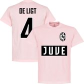Juventus de Ligt 4 Team T-Shirt - Roze - S