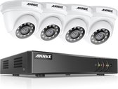 FullHD 1080P Beveiligingscamera set met 4x 2MP Dome Camera's Wit Indoor/Outdoor