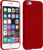 Apple iPhone 6 & 6s Hoesje Rood - Siliconen Back Cover