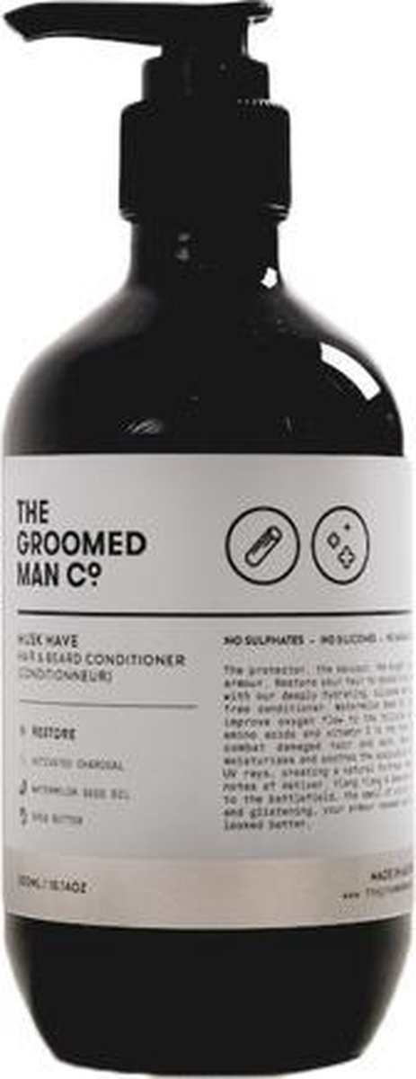 The Groomed Man Co. Musk Have Hair & Beard Conditioner – Premium Haar/Baard Conditioner voor Mannen – 300ML