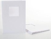 Papermania White A5 Embos Icons aperture card 4 pack PMA 1529402