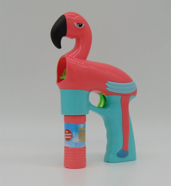 Bellenblaas flamingo pistool: met licht incl. batterij + 50 ml bellenblaas  vulling -... | bol.
